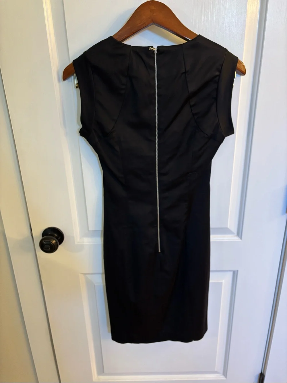 Plastic Island Classic Black Mini Sheath Dress - Picture 4 of 10